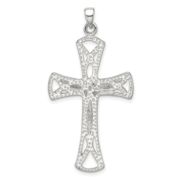 Million Charms 925 Sterling Silver Crucifix Necklace Charm Pendant - Picture 4 of 4